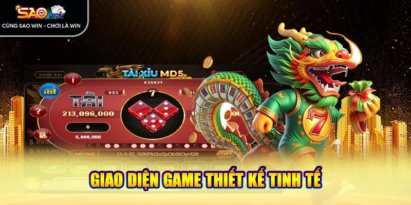 Giao diện game thiết kế tinh tế